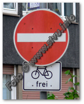 Radfahrer frei bei Einbahnstraße