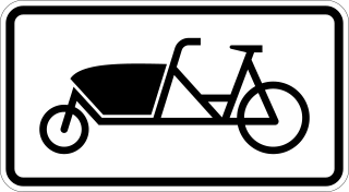 Zusatzzeichen 1010-69 Lastenfahrrad