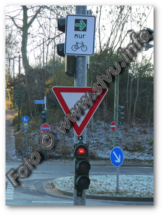Grünpfeil Radfahrer