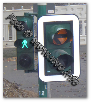 Warnampel Linksabbieger