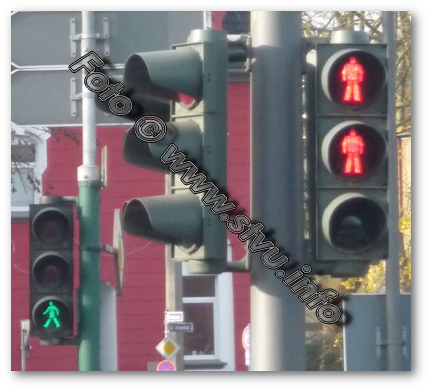 Ampeln mit Mittelinsel