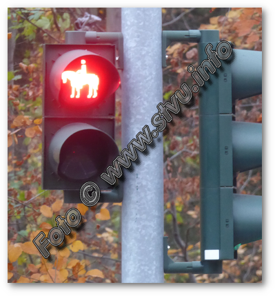 Reiterampel Essen rot