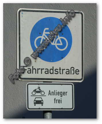Einschränkung einer Fahrradstraße