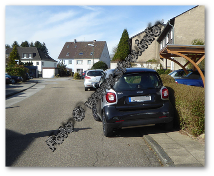 Falschparker auf dem Bürgersteig