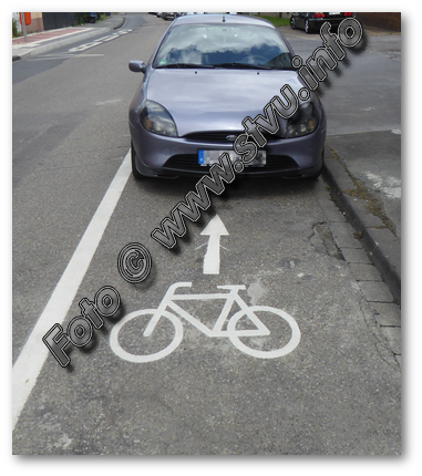 Falschparker blockiert Radeinfahrt