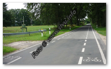 Schutzstreifen für Radfahrer D