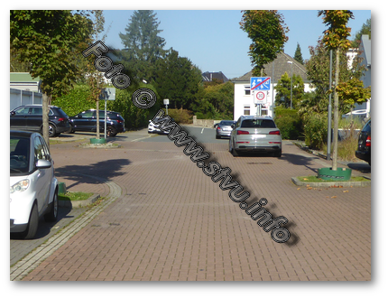 Ausfahrt aus verkehrsberuhigtem Bereich